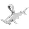 [Shinjuku Gin No Kura] 3D Hammerhead Shark Pendant Top, Charm, Silver 925, No Chain, Shark, Hammerhead Shark, Ocean, Marine, Men's