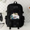 Korean Fashion Printed Backpack for Women Men Cute Youth School Bag Trendy Casual Daily Travel Shoulder Bag KTB
