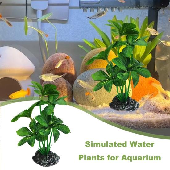 Yousheng Fish Tank Simulated Water Plants Aquarium Decoration Realistic Fish Tank Landscaping Seaweed Ornament for DIY Fish Tank Decor