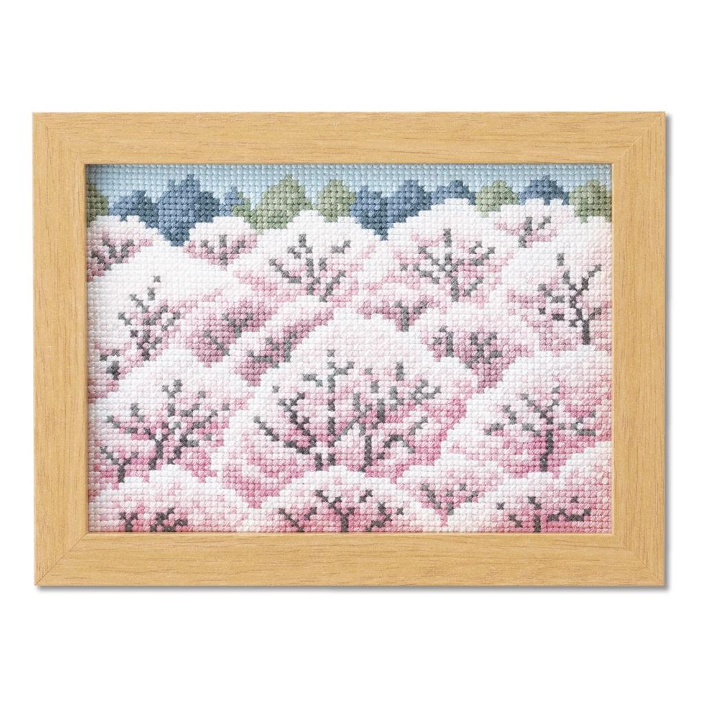Olympus Embroidery Kit April Sakurayama Scenery No.7544