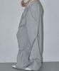 ZIZEMUSEUM Utility Pocket Wide Sweat Pants (Melange Gray)