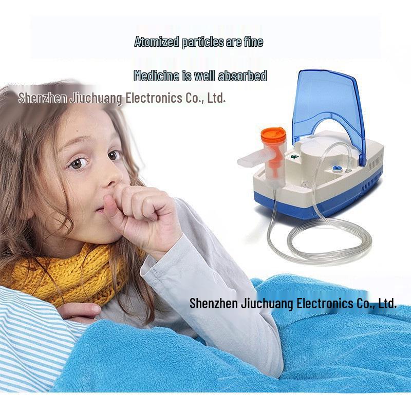 Portable Compressed Air Nebulizer Machine with Multi-Size Adapter for Pediatric and Adult Use