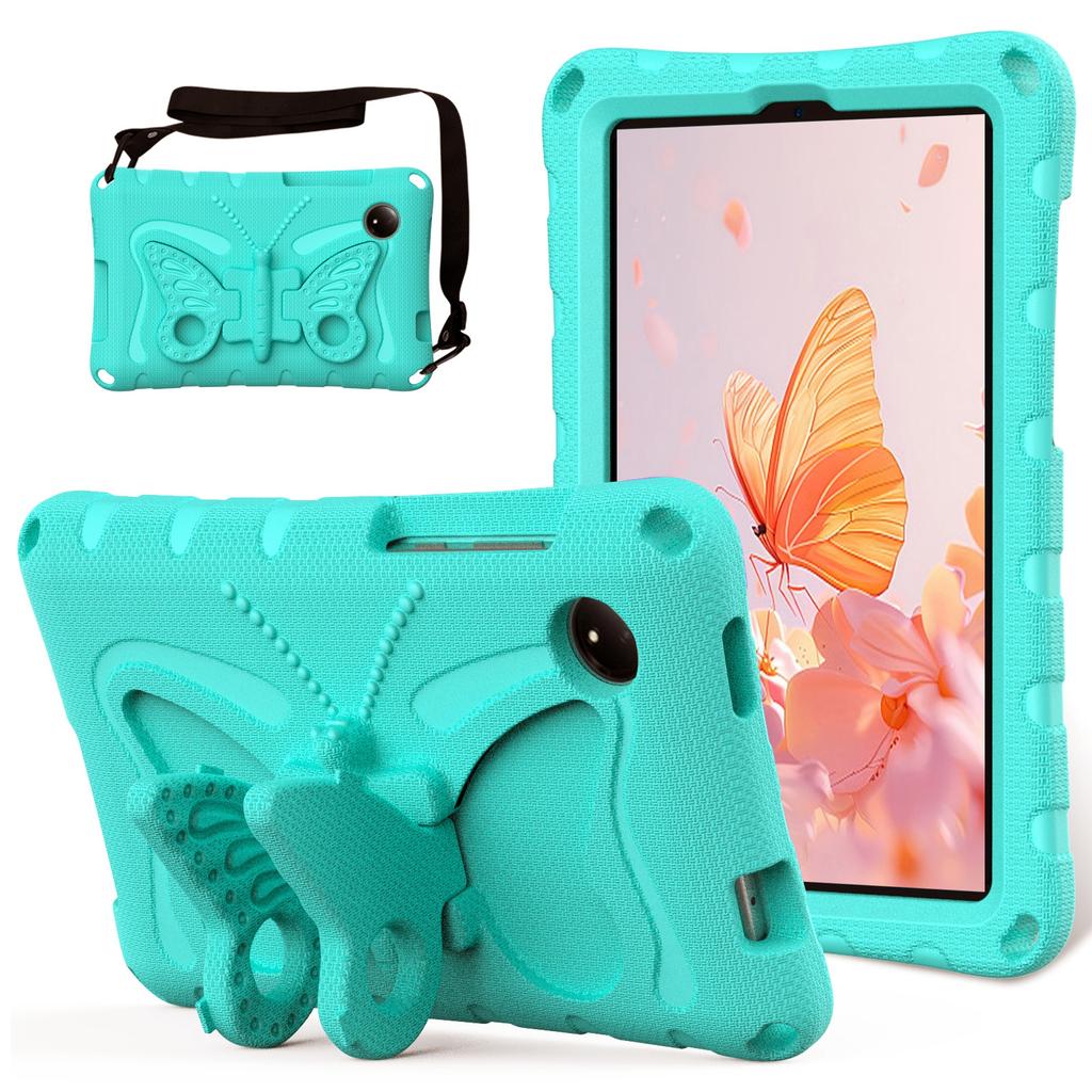 For Xiaomi Redmi Pad SE 4G 8.7 Inch Case Butterfly Kickstand EVA Tablet Cover with Shoulder Strap