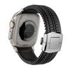 Men Bracelet for Apple Watch Ultra2 49mm Series 10 46mm Silicone Band Suitable Iwatch 7 8 9 45mm Se 4 5 6 44mm Adjustable Correa