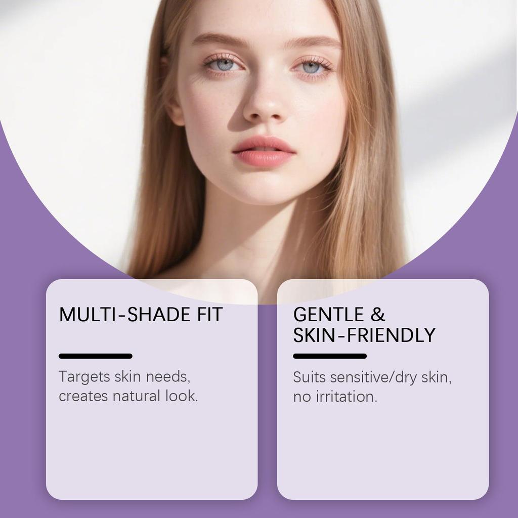 Zephoco Light Purple Translucent Soft Moisturizing Setting Powder