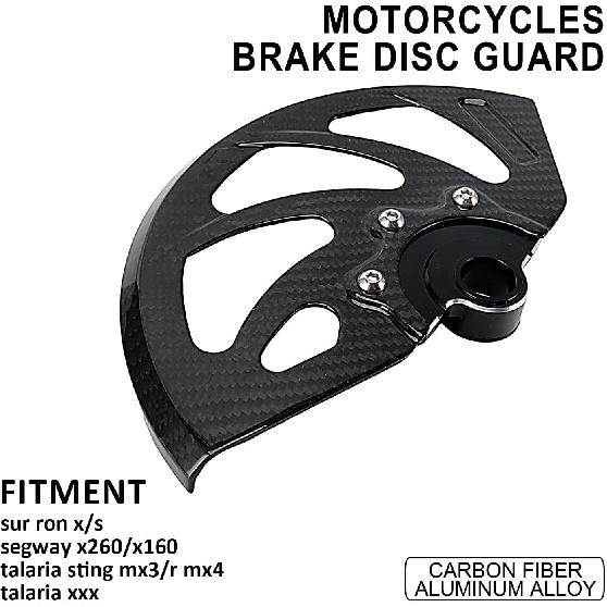 Carbon Fiber Front Brake Disc Guard for Surron Sur Ron Light Bee X/S Talaria Sting MX3/R MX4 Talaria XXX Segway X260 X160 Electric Dirt Bike