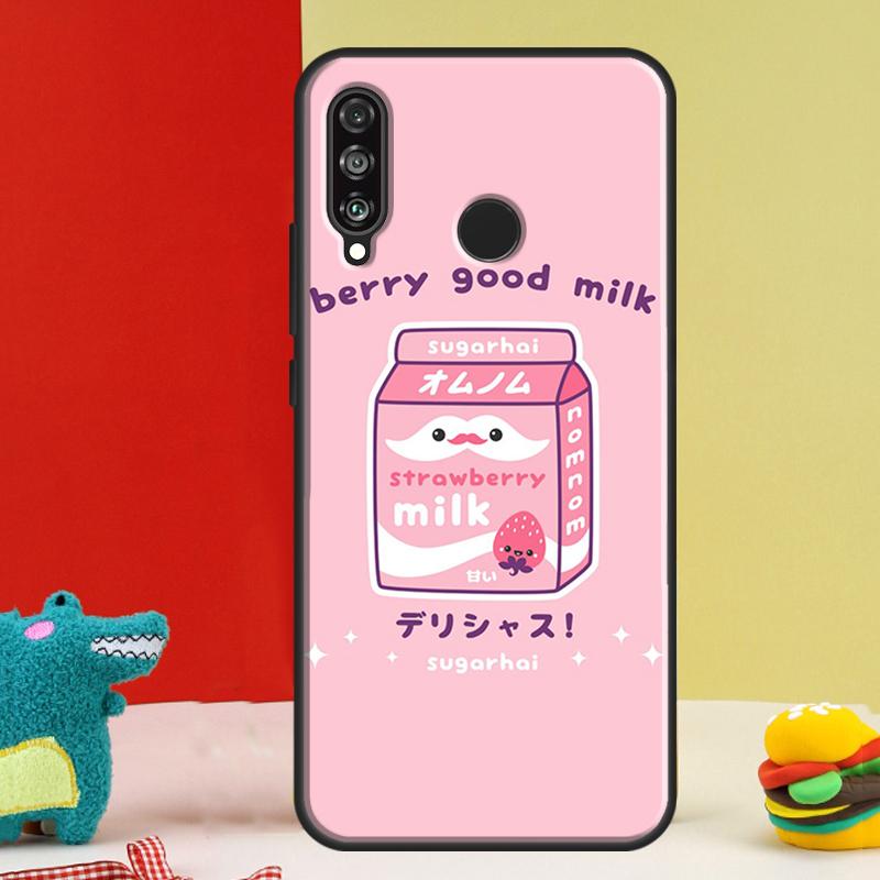 

Милый Клубничный Молочный Чехол Для Huawei Nova 5T 9 10 SE 12i 12s 11i Y91 Y90 Y60 Y70 Y72 Y61 P60 P30 Pro P20 P40 Lite Huawei Nova Y60