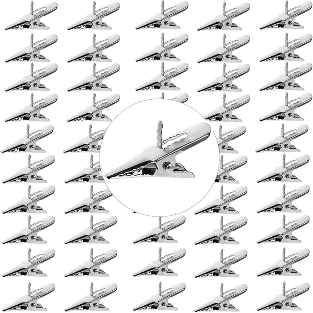 30Pcs Metal Crocodile Clip Home Room Decoration Xmas Tree Ornaments Christmas Flower Clip Wedding Decor New Year Accessories