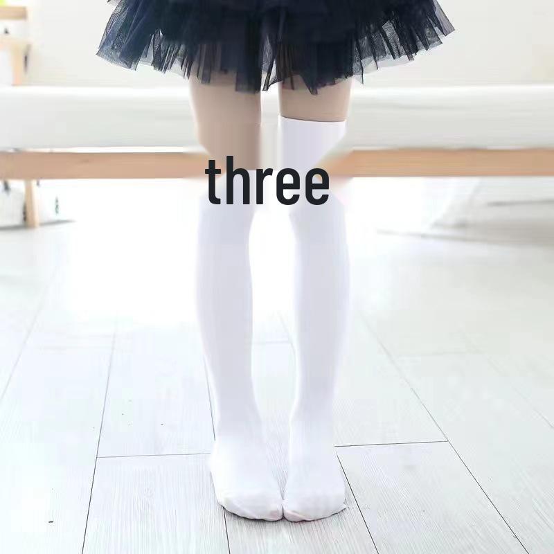 Black Stripe High-Elastic Over-the-Knee Thin Children's Summer Socks