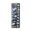 Halloween Nail Art Stamping Templates Kit 6 Pcs Nail Art for Image Plates Pumpkin Ghost Skull Bat Owl Spider Web Nail De