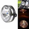 JIAHER Motorcycle Headlight Headlamp for CB400SF, Hornet 250, CBX400, VTR250, Jade, and CB250F, Universal LED Motorcycle Headlight