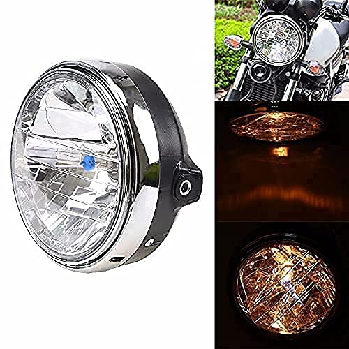 JIAHER Motorcycle Headlight Headlamp for CB400SF, Hornet 250, CBX400, VTR250, Jade, and CB250F, Universal LED Motorcycle Headlight