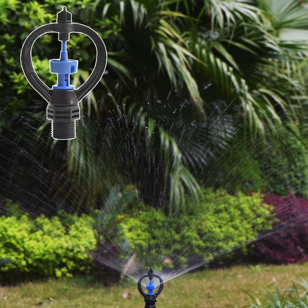 10Pcs Garden Lawn 360 °   Rotary Sprinkler, Medium-Range Irrigation, Disc Impeller Butterfly Nozzle, Durable Plastic Garden And Lawn Sprin