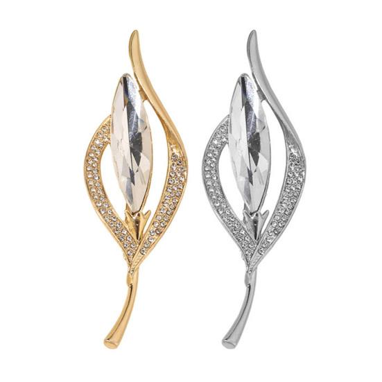 Common Callalily Brooch Pin for Women, Rhinestones Inlaid Brooch Pin for Dress, Coat, Shawl, Gift for Mother, Wedding