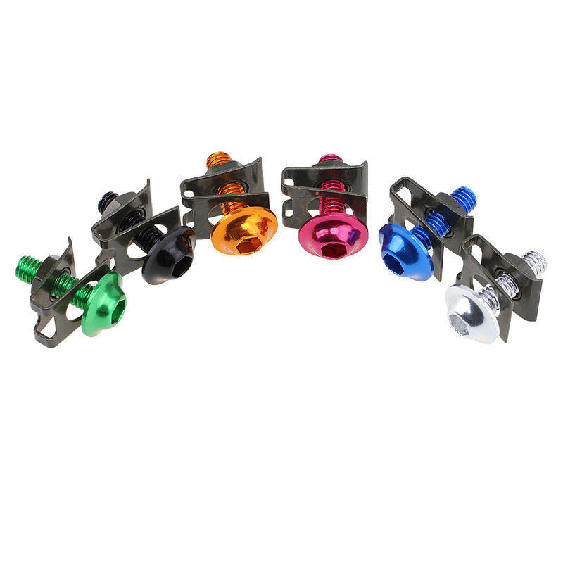 10x Motor CNC M6 Fairing Bolts Fastener Spire Speed Clips Washes Screws Spring Nuts