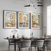 Italy City Art Italy Wall Art Print Modern Minimalist Poster Decor City Travel Wall Art Home Decor Malta Living Room Decor Gifts