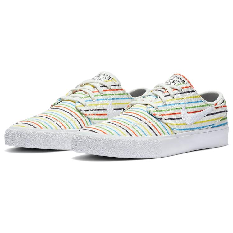 Nike Sb Zoom Stefan Janoski Canvas Multi Color Pinstripes AQ7878-100