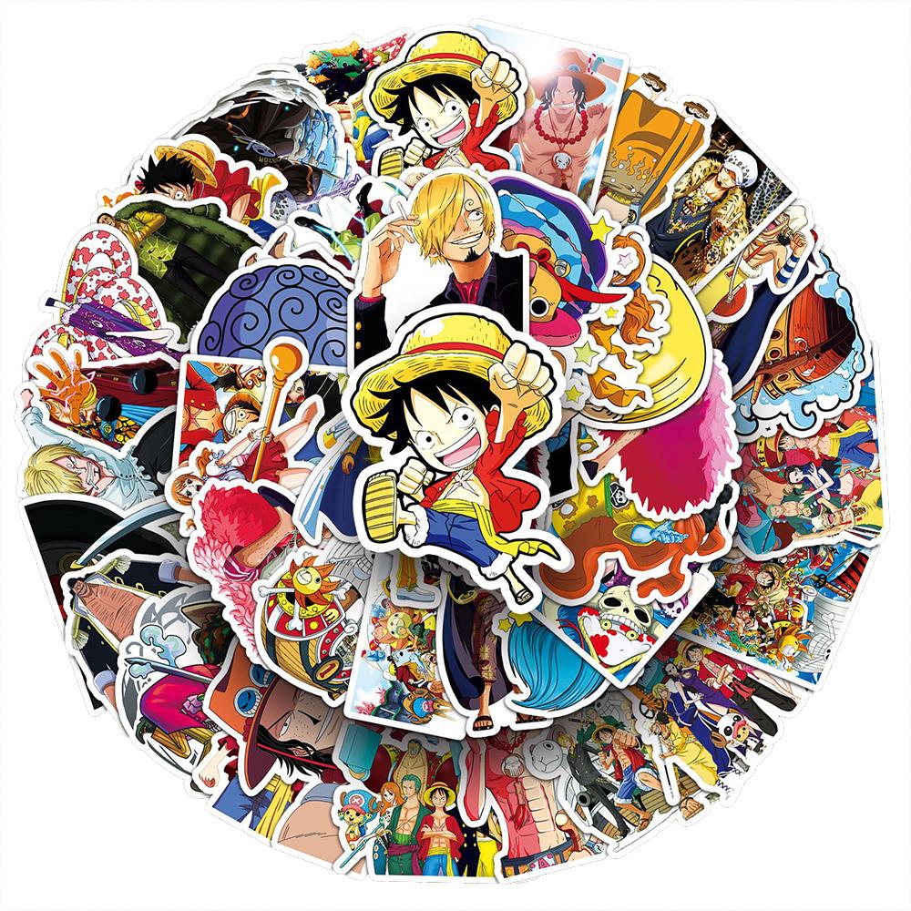 10/30/50pcs Anime ONE PIECE Stickers Classic Graffiti Waterproof Decals DIY Guitar Luggage Scrapbook Cool Luffy Cartoon Sticker
