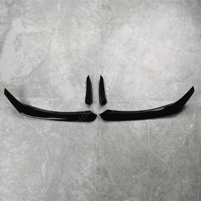 Do Mercedes Benz CLA C117 X117 CLA200 220 250 CLA45 AMG 2015-2018 Czarny Przedni Zderzak Lip Spoiler Splittery Canardy Wentylatory 4 szt.