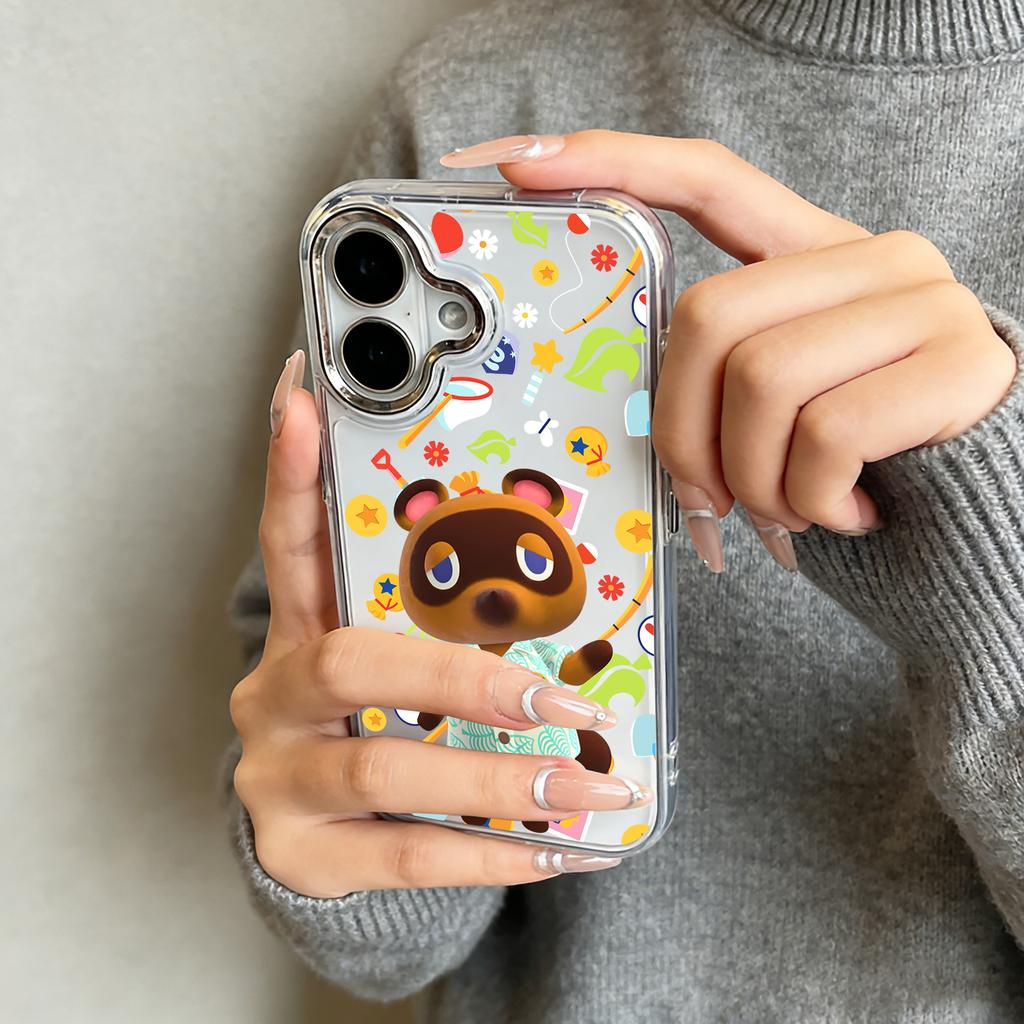 New Animals Crossings Phone Case For iPhone 17 16e 16 15 14 13 12 11 Mini Pro Max X XR XSMAX 8 7 Air Plus Transparent Soft Cover