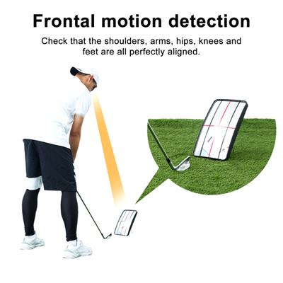 Golf Putting Spiegel Golf Putting Trainer Hilfe für Genauigkeit Ausrichtung Schlagweg Indoor Outdoor Golf Übungszubehör
