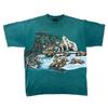 Habitat T-shirt Vintage Made In USA Single Stitch Wildlife Green Mens
