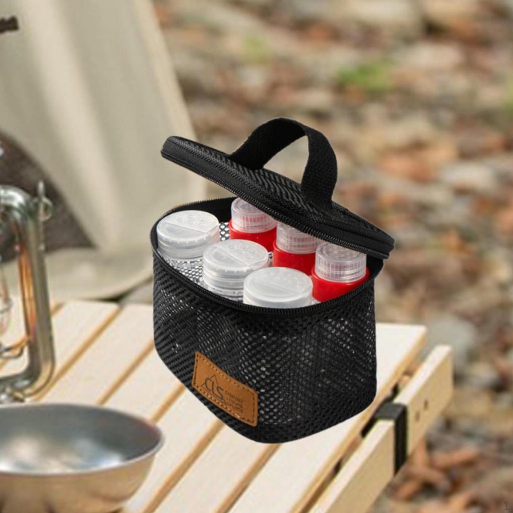 6 Stück Camping Gewürzflaschen Tragbare Gewürzdosen Behälter zum Wandern