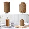 Rattan Flower Vase Table Centerpieces Photography Prop Woven Plant Pot Decors for Indoor Living Room Entryway Desktop Side Table