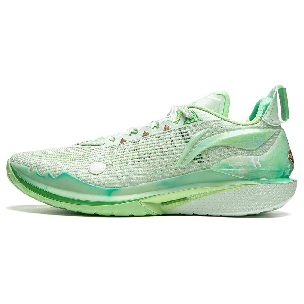 New LINING JB2 Basketball Shoes Men Low Top Ethereal Fruit Green ABAT081-38