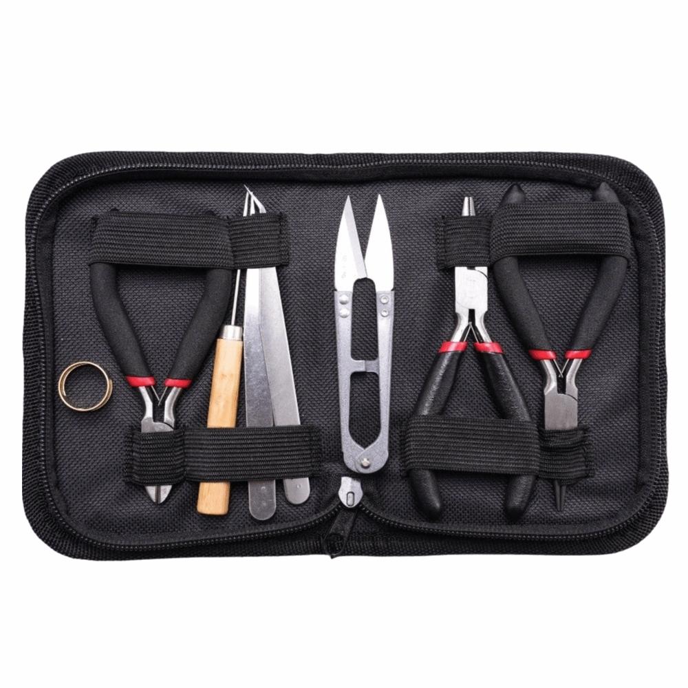 8Pcs/Set Pliers Beading Tool Kit Portable Jewelry Making Kits Jewelry Repair