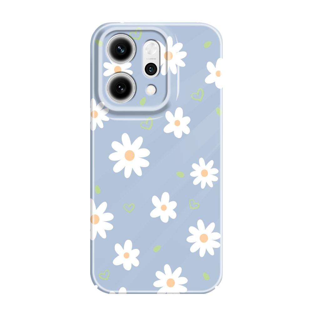 Tender Daisy Phone Case For OPPO Reno 14 14F 13 13F 12 12F 11 11F 10 8 8Z 8T 7 7Z Pro 4G 5G Film Hard Cover