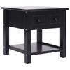 VidaXL Side Table Black 40x40x40 Cm Paulownia Wood