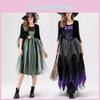 Cosplay Costume Witch With Polyester Material For Halloween And Parties Cosplay