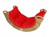 Wooden Swing with Cushion for Children Montessori Climbing Arch Lounger L