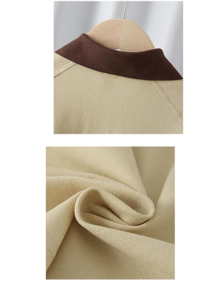 T-shirt Polo Tendance Style Coréen pour Garçons - Été 2025 Casual Manches Courtes