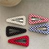 Korean Style Polka Dot Triangle Hair Clip Women's Fashionable and Simple BB Clip Hair Accessories