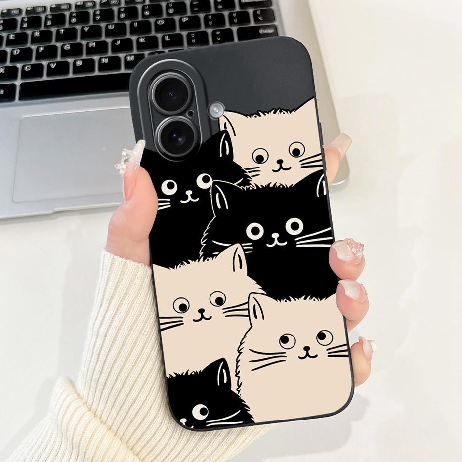 For Apple iPhone 17 Pro Max Case 2025 New Fashion Cartoon Cover Soft Silicone Phone Case For iPhone 17 Air iPhone17 Pro Max Bags