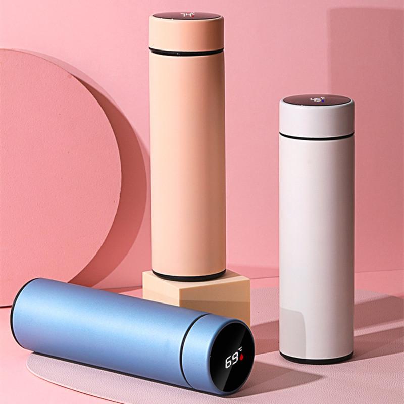 500 Ml Digital Thermos Cup Intelligent Temperature Display Water Bottle Heat Preservation Vacuum Thermos Flask For Coffee Tea