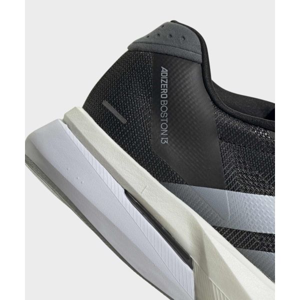 adidas Adizero Boston 13 Siyah Beyaz Gri Erkek Spor Ayakkabı Core-Black Cloud-White Grey-Five JS4938
