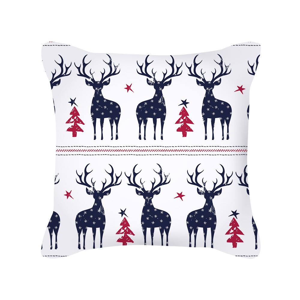 New Ins Nordic Cartoon Christmas Pillow Cover Holiday Gift Square Cushion Cover Pillow Cover