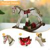 Rocking Horse Statue Home Decor Cute Gift Funny Christmas Ornament Figurine for Bookshelf Table