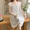 Oh Mi Da Summer Modal Pajamas Female Sweet Fairy Wind Pajamas Lace Loose Suspender Loungewear Can Be Worn Outside