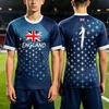 Summer England Soccer Jersey Fashion Men T Shirt Women Tee Boys Top Children Parent Child Quick Dry Short Sleeves Kids Tshirt