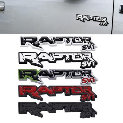 3D Metal R-APTO-R SVT Car Body Sticker For F-or-d F-ocu-s Winged Tiger, M-ustan-g R-aptor Modification Accessories