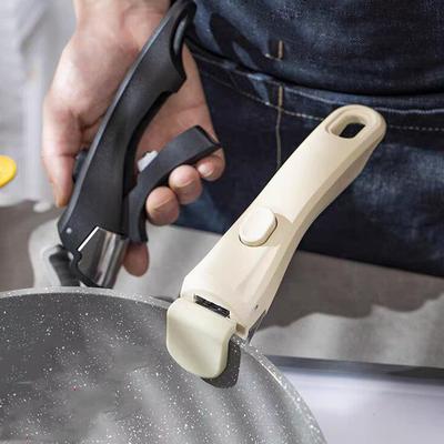 Detachable Tableware Replacement Clip Handle Removable Anti-Scalding Pan Pot Handle for All Cookware DONNOR Kitchen Accessories