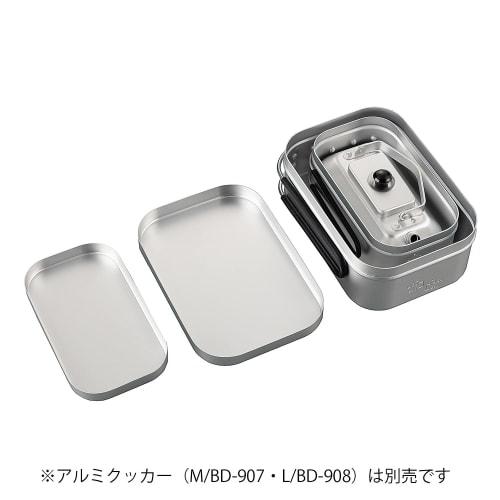 BUNDOK Aluminum Kettle BD-906 Solo, Lightweight, 350ml, Silver