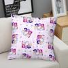 Kpop Chibi Idol Throw Pillow Decorative Cushion Hot Anime Soft Nap Pillow Zipper Closure for Sofa Bedroom Living Room Decor