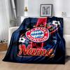Bayern Munich Soccer Fan Art Personalized Name Blanket Lightweight Customizable Blanket Comfortable Suitable for Chair Picnics Livingroom Office Chair