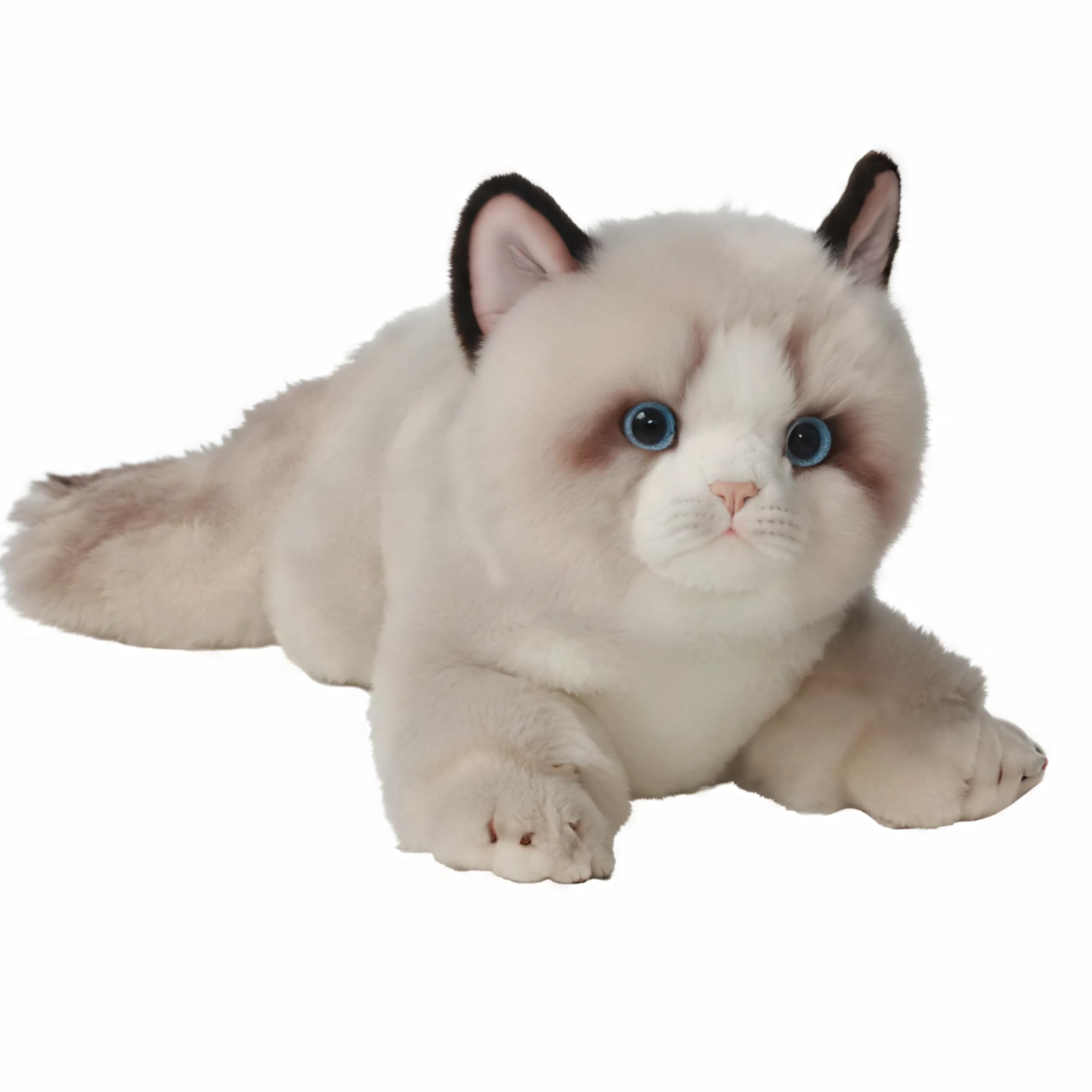 

HOKESS Ragdoll Cat Plush Lifelike Soft Stuffed Kitten Birthday Gift for and Cat Lovers 20-inch Toy, Animal, Boys, Girls, Kids,