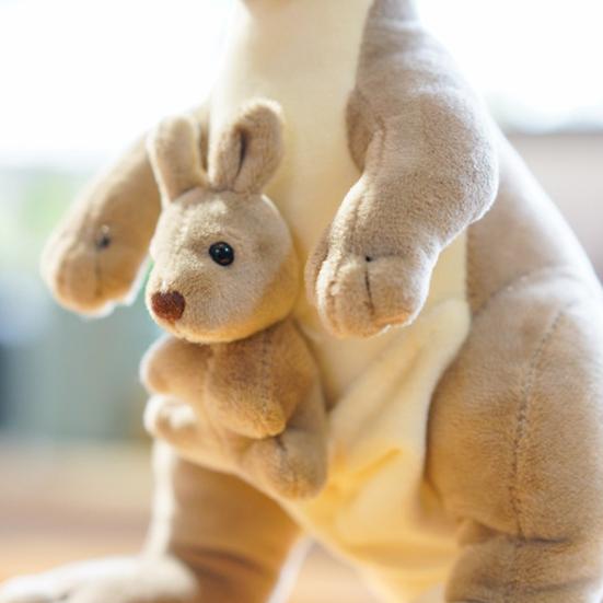 Mama Dziecko Kangur Pluszowa Zabawka Wypchana Stojąca Zwierzę Pluszowa Lalka Poduszka Do Spania Dekoracja Domu Dzieci Dziewczyna Dorośli Urodziny Prezent Na Boże Narodzenie